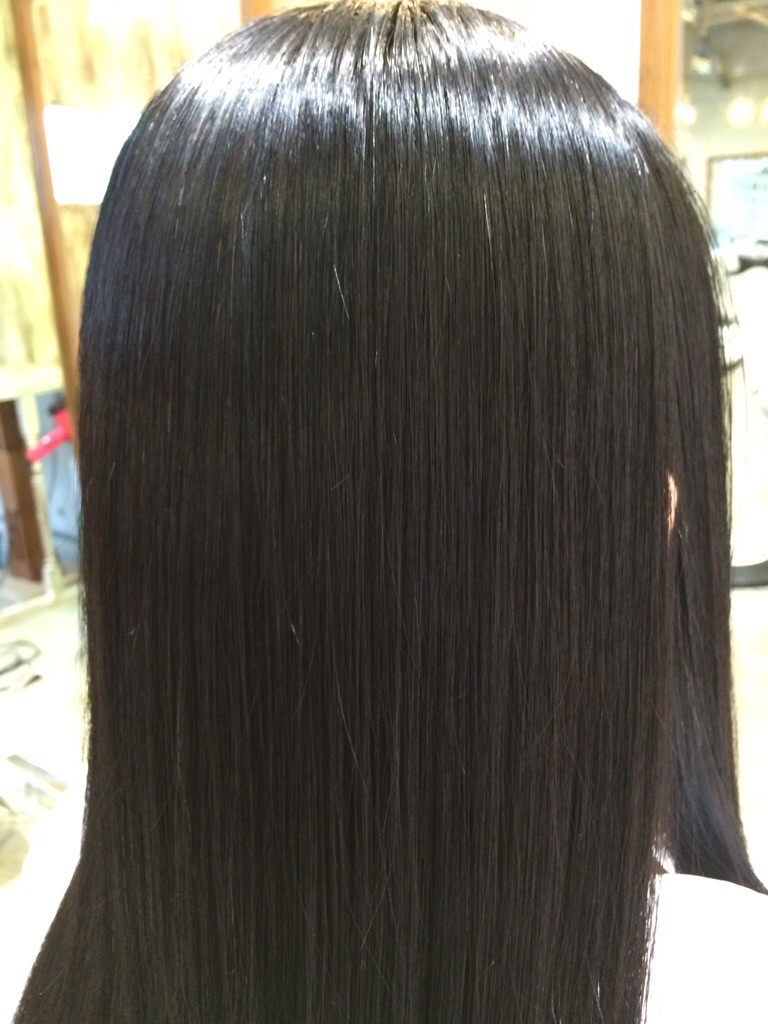 2月6日記事「JAMU縮毛矯正(*´˘`*)♡」縮毛矯正画像拡大
