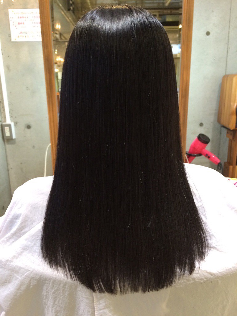2月6日記事「JAMU縮毛矯正(*´˘`*)♡」縮毛矯正画像後全体